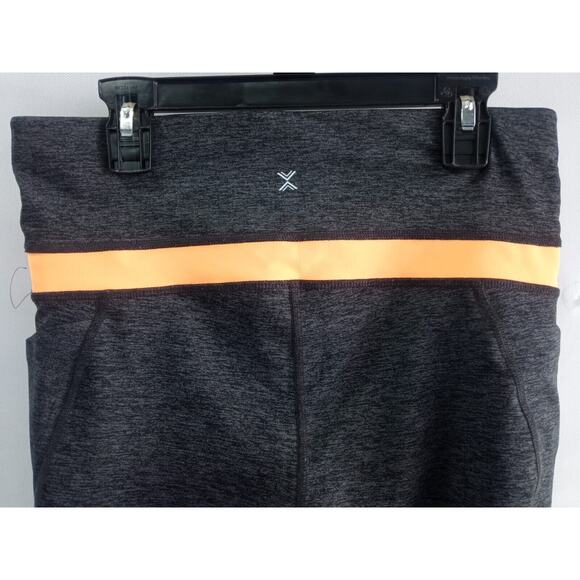 Xersion 7/8 Ankle Leggings, Women's Size Medium High Rise Burgundy/Orange - Picture 7 of 7